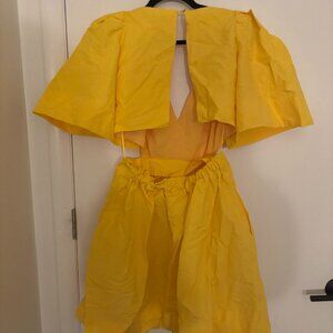 Banana Republic, Yellow Sun Dress (backless)